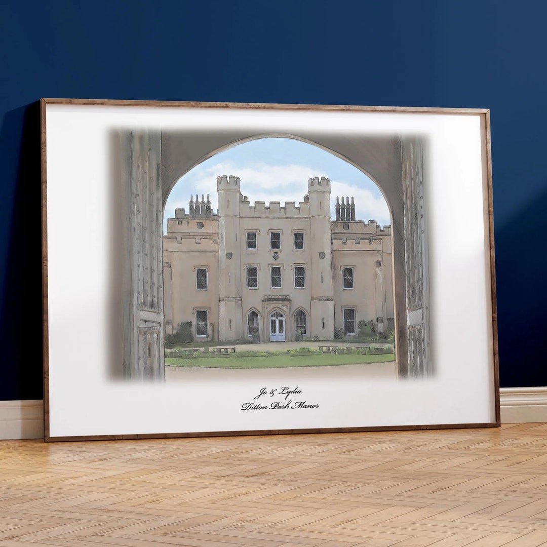 Ditton Park Manor Wedding Venue Portrait - Etsy