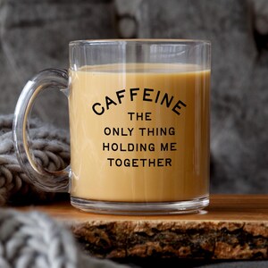 Klarglas-Kaffeetasse: Perfektes Geschenk für Mama, Freunde und Kollegen! Glasbecher - Kaffeebecher Geschenk für Mama, Klarglasbecher, Mutterkaffeebecher