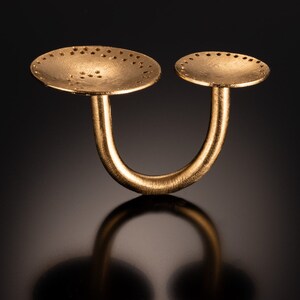 U Ring Gold - Two Bowls