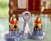 Hand Painted Art Deco Lustreware Japan S P Hatpin Holders
