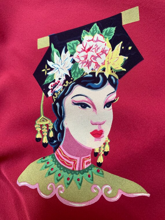 Super Harari Vintage Oriental Silk Dress