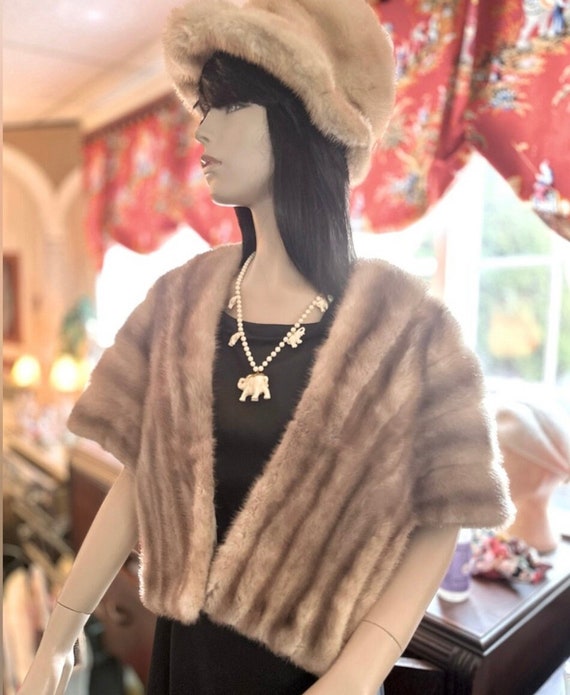 Genuine Mink, Vintage Mink Stole or Cape - Gem