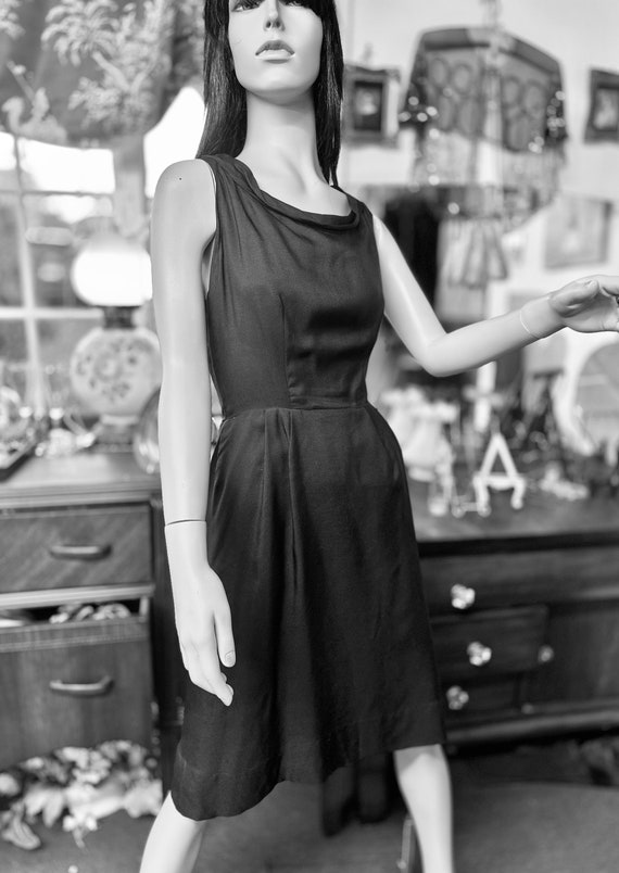 black long sleeve lace mini dress Janique 6054 Long-Sleeved Lace Little Black Dress