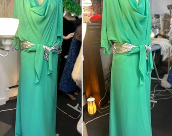 Drop Waist Goddess Vintage Gown, Layered Maxi  Dress, The Gilberts for Tally