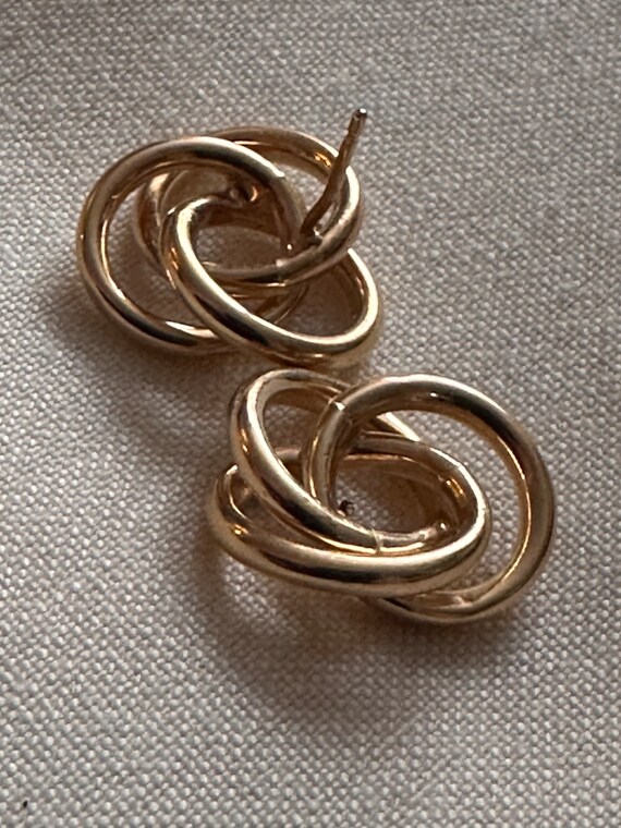 14k Gold Multi Swirl Earrings, Solid Gold