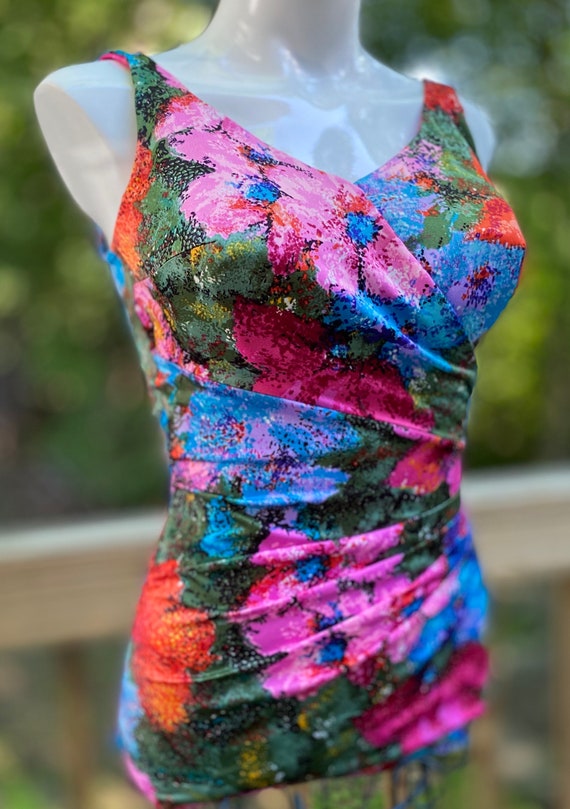 Rosanne bra sized one piece swimsuit slimming wrap fr… Gem