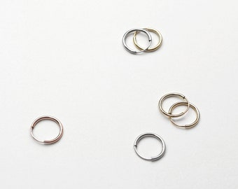 Endless Gold Hoop Earrings 10mm, 12mm, 14k Gold Flexible Tube, Most Comfortable Earrings to Wear All Day