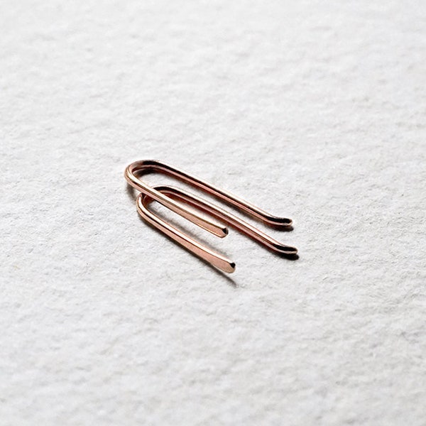 Littionary Ear Climber, Gold Pin Earrings, Wear with Headphone, Sleeper Earrings Hypoallergenic, Etsy's Pick Jewelry