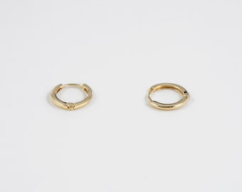 Brooklyn Small Gold Hoop Earrings