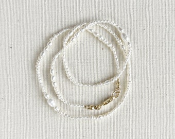 Esme Pearl Collage Necklace