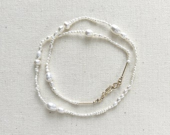 Aria Pearl Collage Necklace