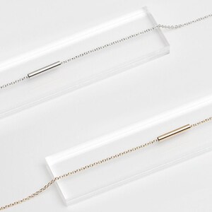 Sierlijke minimale buisarmband - alledaagse armband voor gelaagdheid - sieradencadeau onder 40