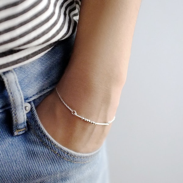 Eloise Silber Perlen Armband