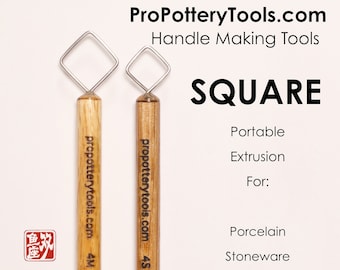 Pottery Handle Tool Square