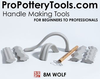 Pottery Handle Tool: Wolf Head 8m