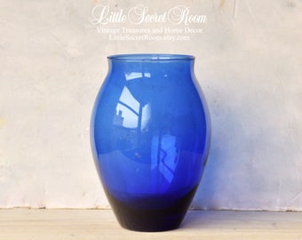 Cobalt Blue Vase Etsy