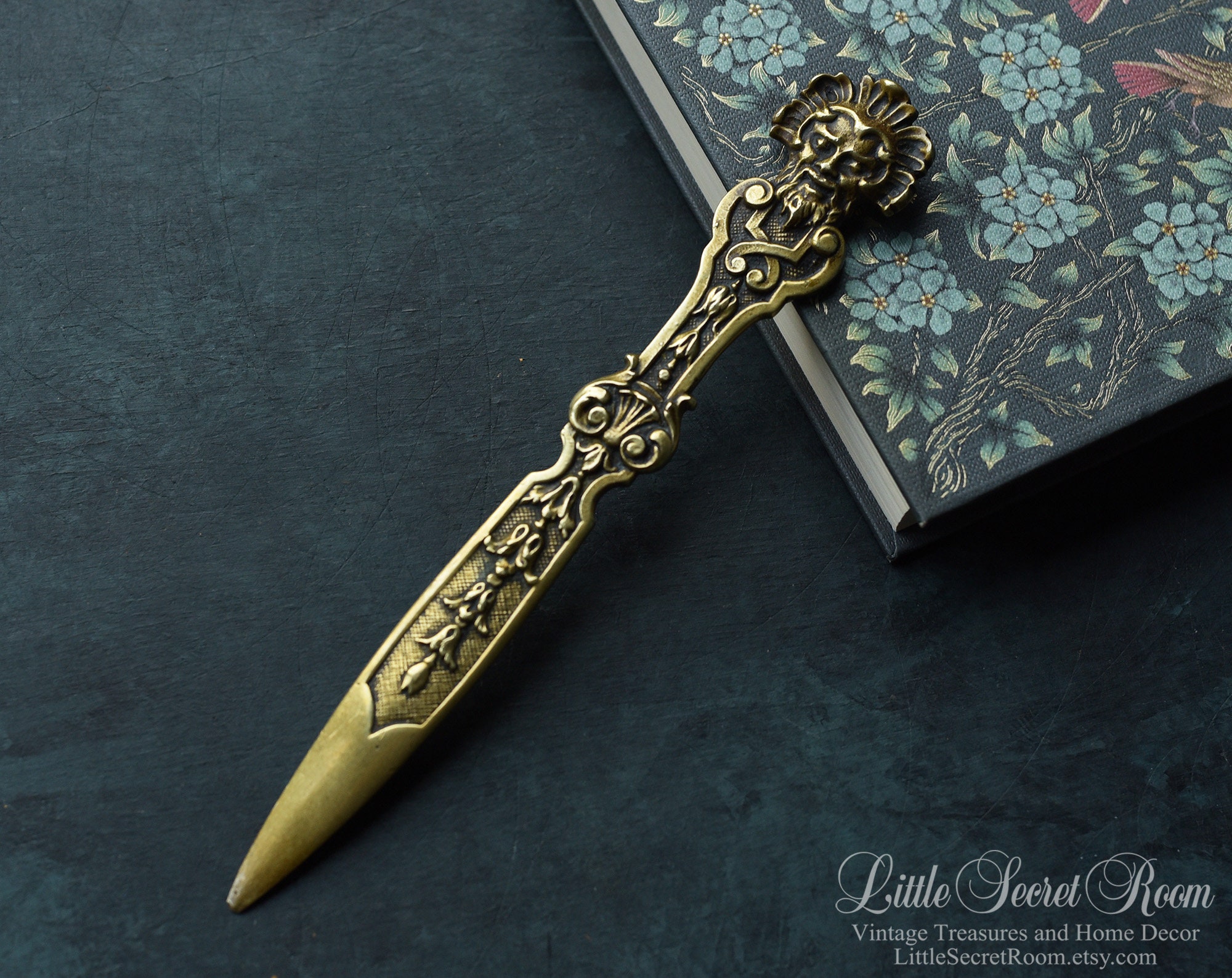 Silver Letter Opener, Gothic Home Decor, Antique Sword Dagger, Dark  Academia Decor 