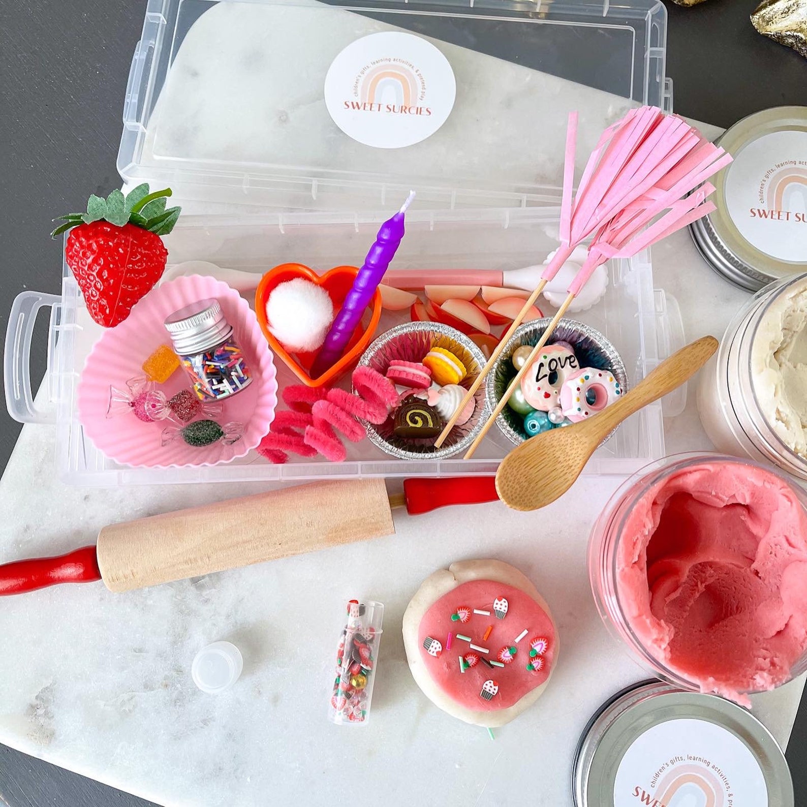 Valentine's Day Play Dough Kit Sensory Kit Play Dough Etsy