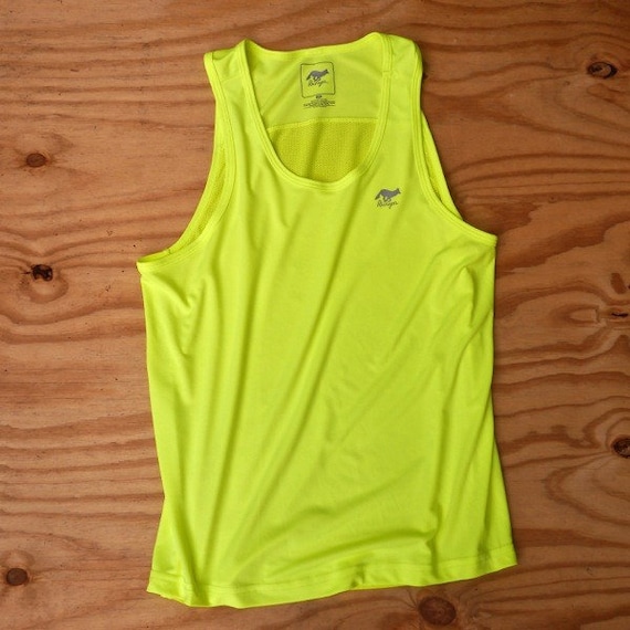 fluorescent yellow running tops
