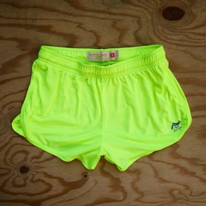Runyon Women&#39;s Neon Yellow Training Shorts | Made In USA