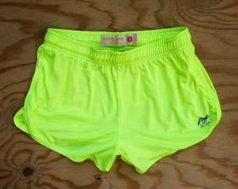 Neon Yellow Green Running Shorts Women's Runyon Women's Neon