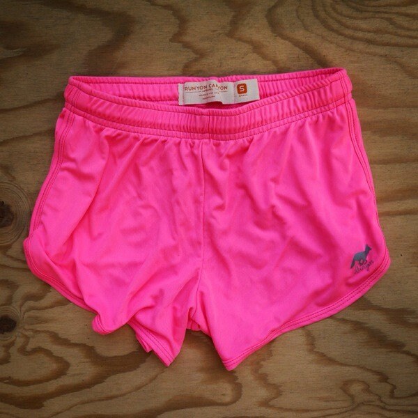Pink track shorts sale