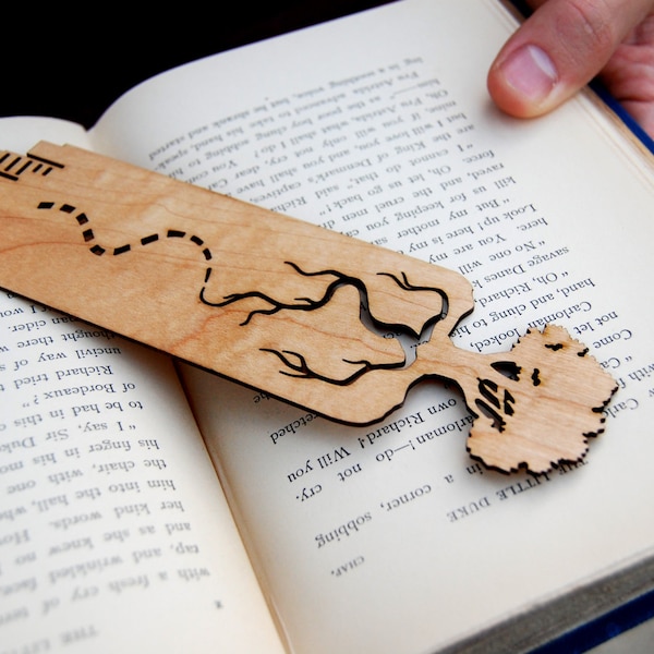 City Tree Scape, Wooden Bookmark