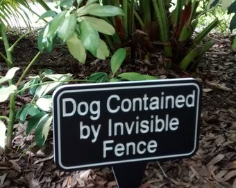 dog warning signs for fences