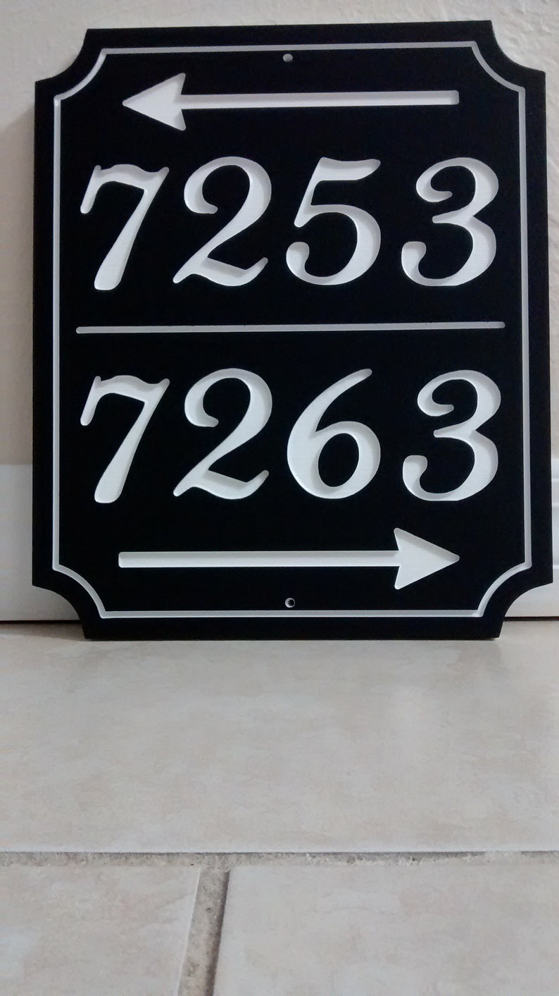 House Number With Arrow, Address Number, Address Number Sign, House ...