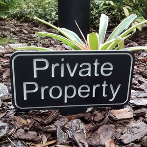 Private Property, Private Property Sign, Private Property No Trespassing, Private Property No Trespassing Sign, Private Property Yard Sign image 2