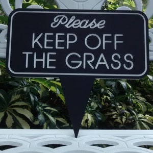 Keep off the Grass, Please keep off the grass, Outdoor Signs, Weatherproof Sign, Owners Signs, Yard Sign, Property Sign, Informational Sign image 2