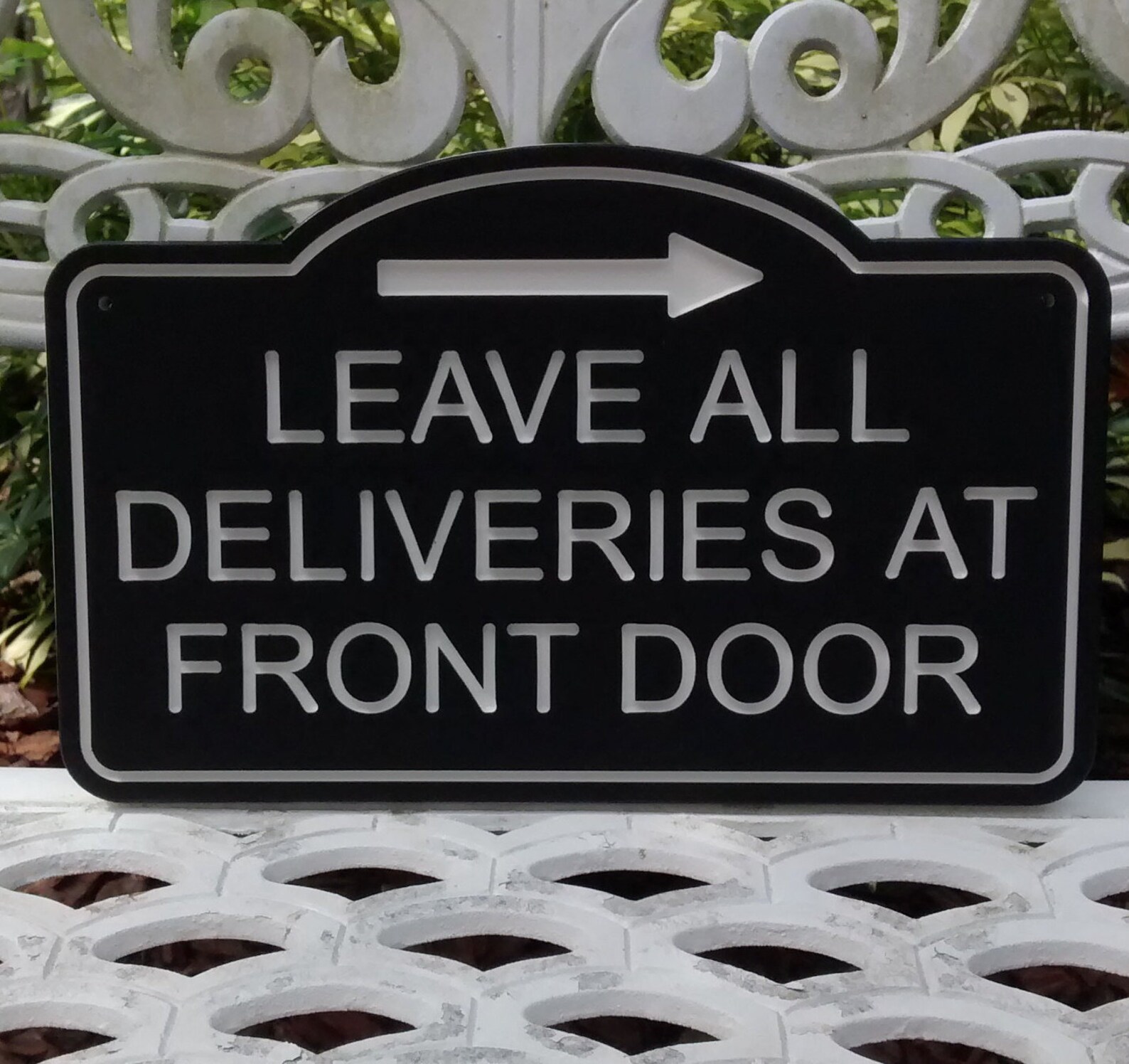 Please Leave Packages at Front Door Sign Leave all Deliveries Etsy