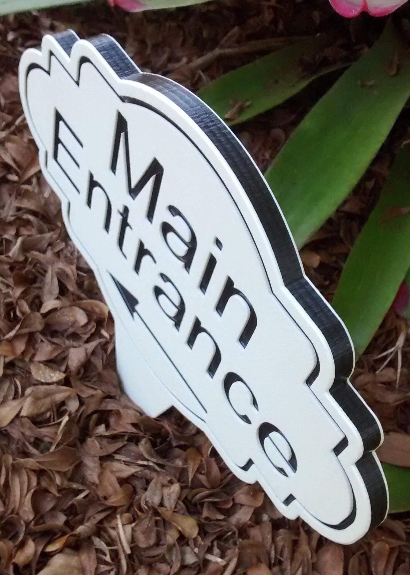 Small Entry Sign Entrance Sign, Directional Sign, Enter Sign, Business Signage, Front ...