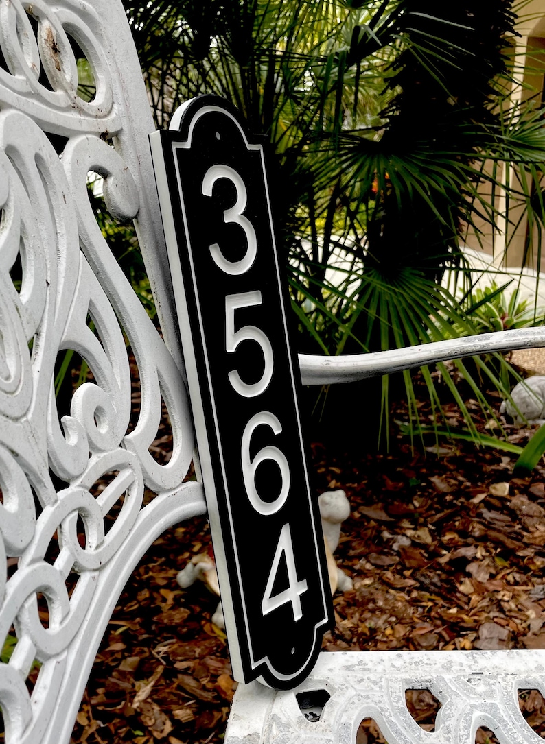 Post Numbers, Post Plaque, Post Address Sign, Mailbox Post Numbers ...