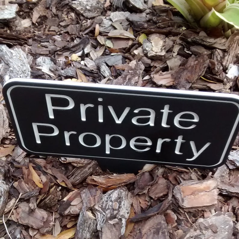 Private Property, Private Property Sign, Private Property No Trespassing, Private Property No Trespassing Sign, Private Property Yard Sign image 4