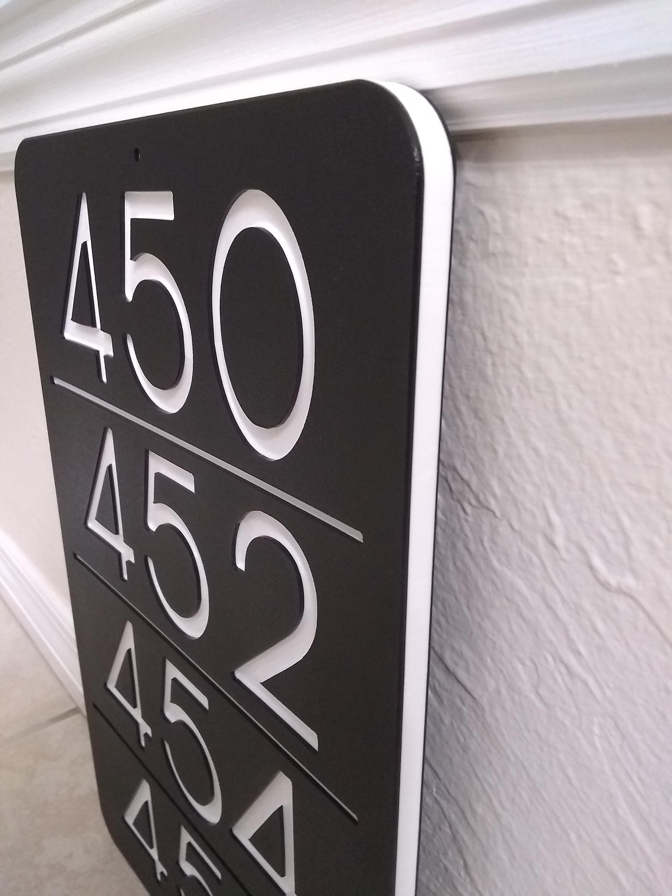 Multi Address Sign Building Office Multiple Address Directory, Villa Hotel Unit Sign, Wall ...