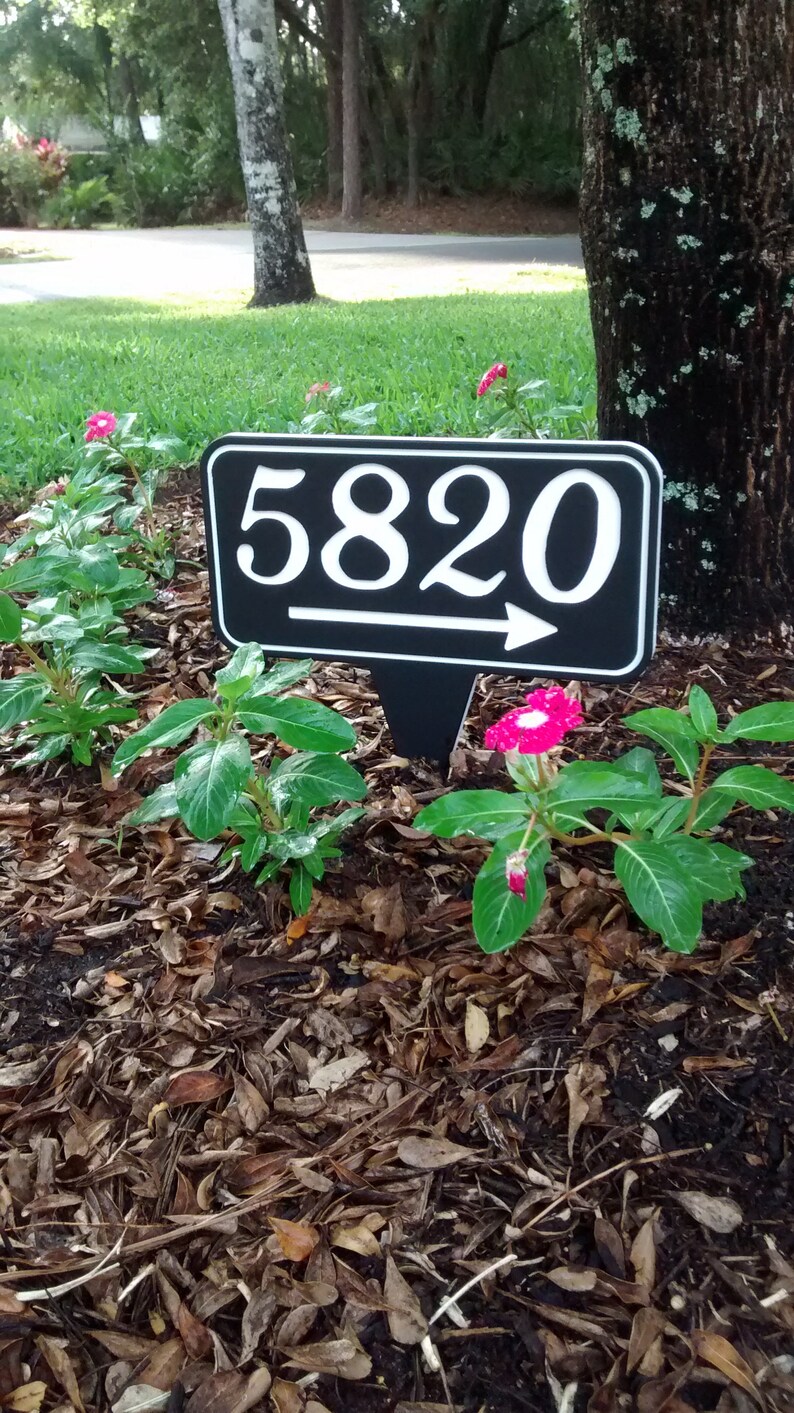 House Numbers Address Numbers Address Sign Arrow House Etsy