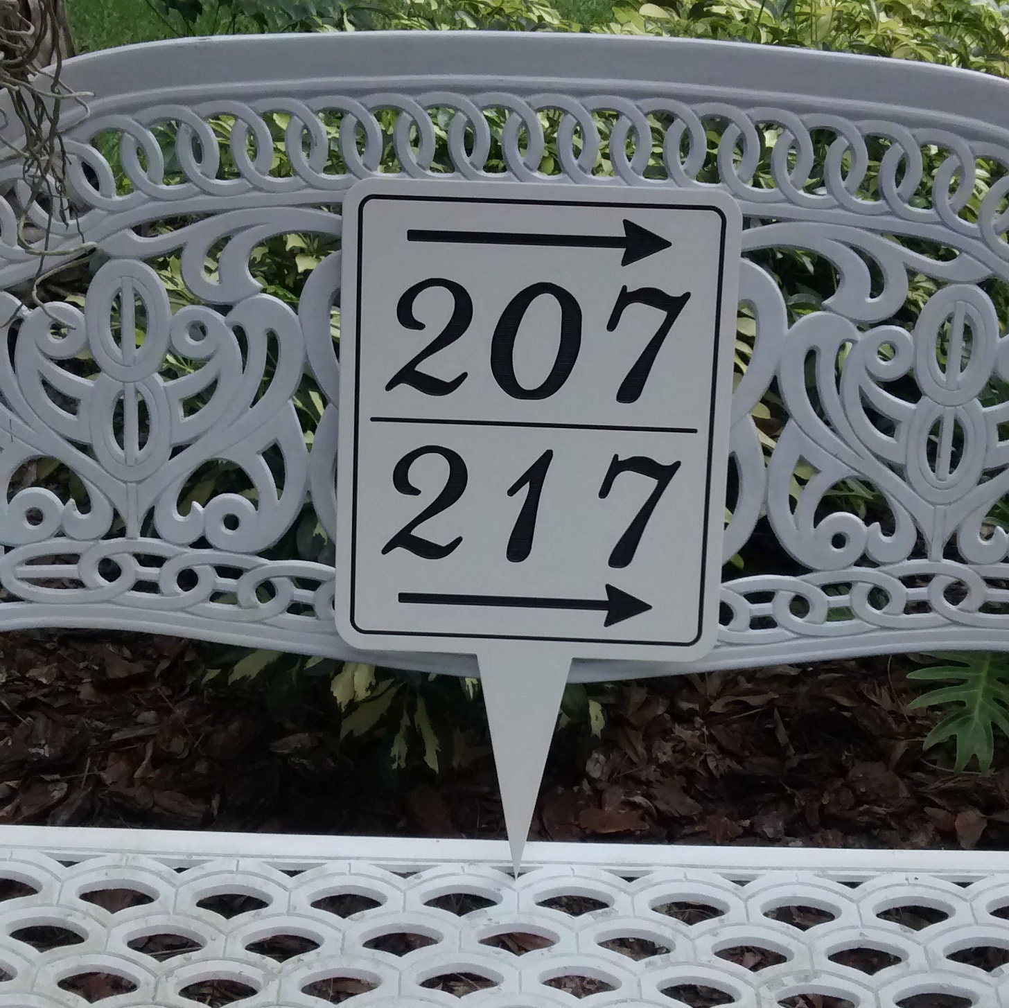 House numbers with Arrow Personalized address Sign Custom Etsy