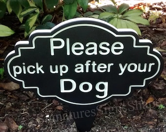 Dog Poop Sign, Dog Sign, Curb Your Dog, Please Clean Up After Your Pet, Clean Up After Your Dog Sign, Dog Lawn Sign, Pick Up Poop, Pet Sign