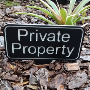 Private Property, Private Property Sign, Private Property No Trespassing, Private Property No Trespassing Sign, Private Property Yard Sign image 3