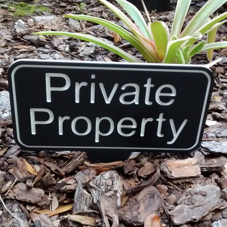 Private Property, Private Property Sign, Private Property No Trespassing, Private Property No Trespassing Sign, Private Property Yard Sign image 3