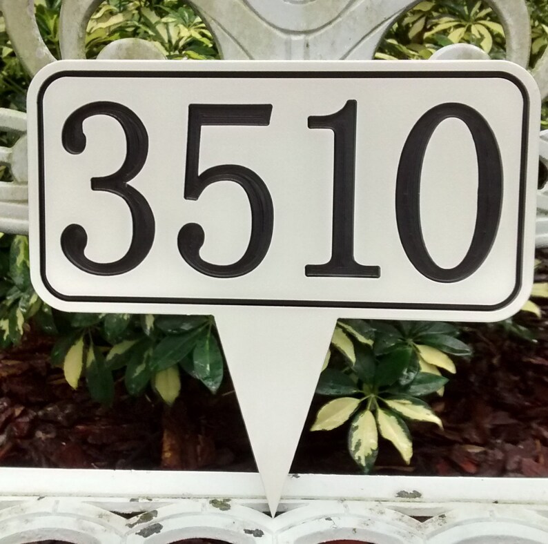 Numbers for House Horizontal House Number Horizontal House Etsy