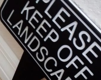 Keep off the Grass, Please keep off the grass, Outdoor Signs, Weatherproof Sign, Owners Signs, Yard Sign, Property Sign, Landscape Off Sign