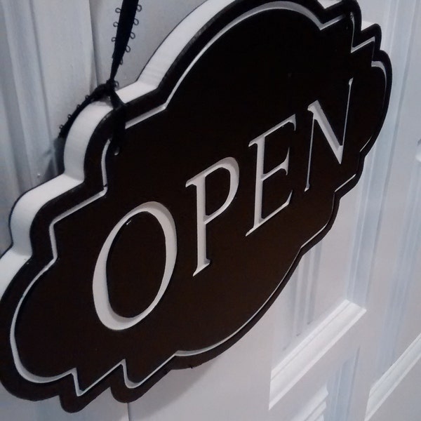 Open and Closed Sign, Open Door Sign, Modern Sign, Business Sign,Boutique Shop Sign, Storefront Sign,Open and Closed