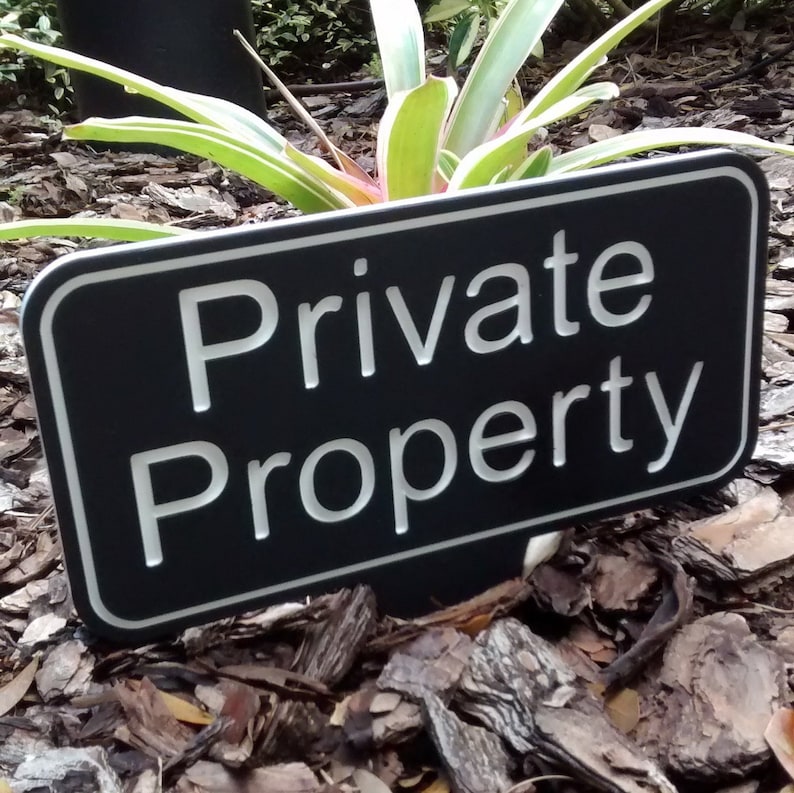 Private Property, Private Property Sign, Private Property No Trespassing, Private Property No Trespassing Sign, Private Property Yard Sign image 7