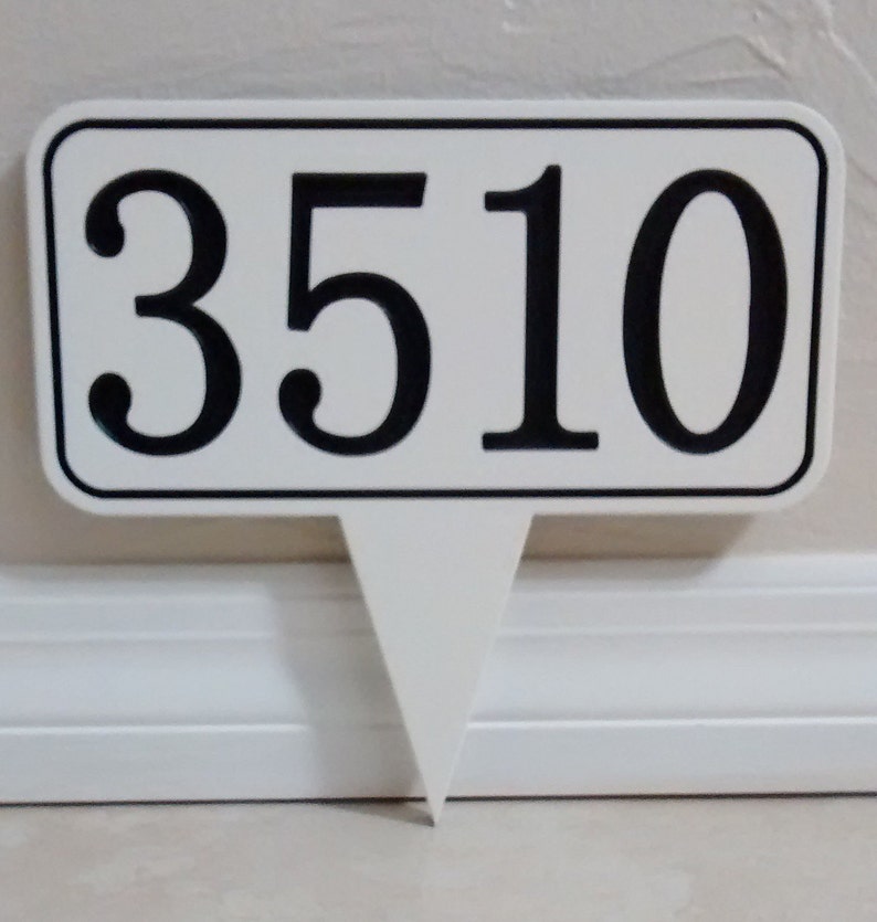 Numbers for House Horizontal House Number Horizontal House Etsy