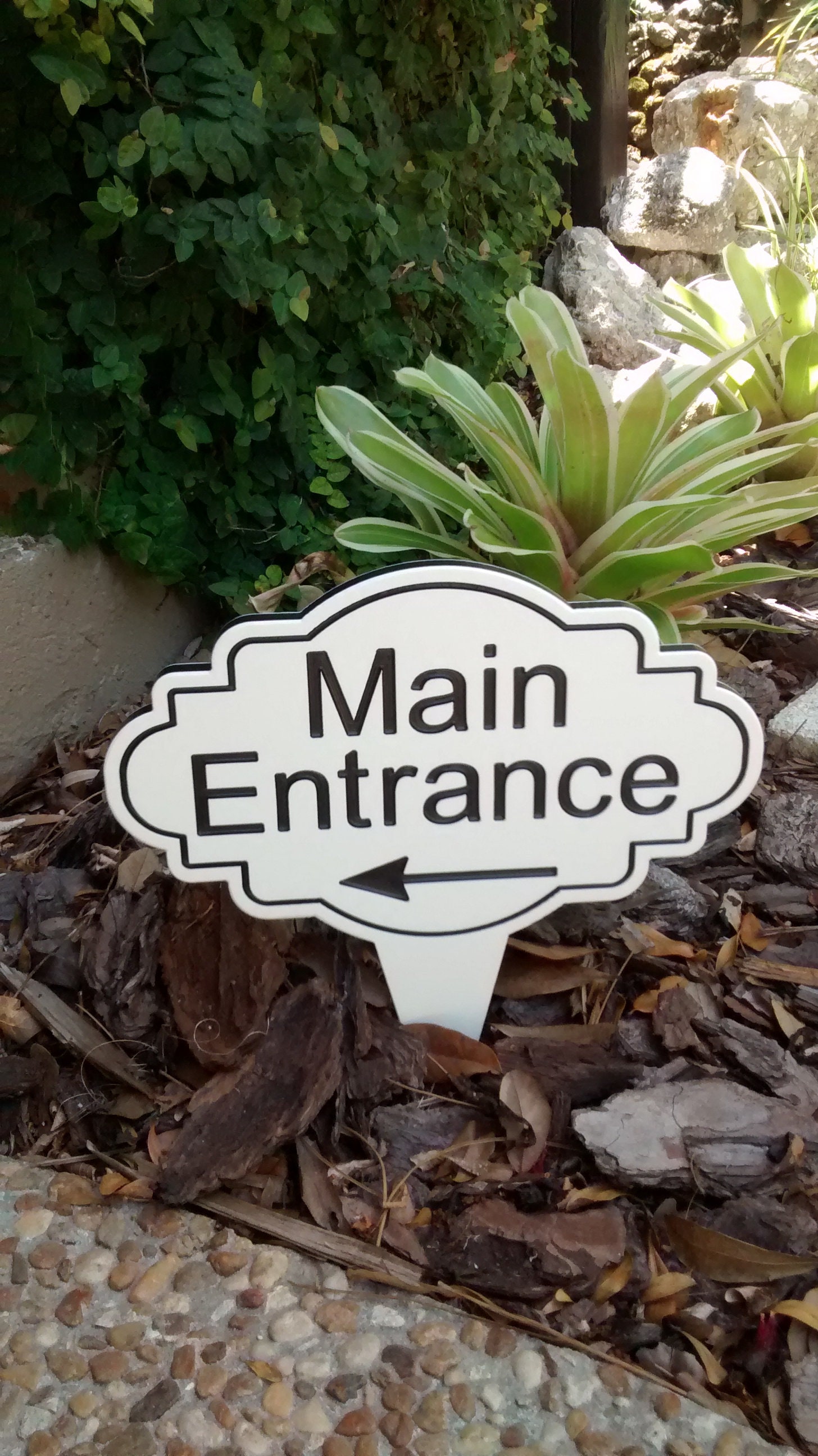 Entrance Sign, Directional Sign, Enter Sign, Business Signage, Front ...