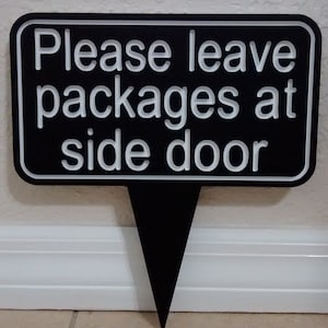 Please Leave Packages Here Sign, Delivery Sign, UV Protected Laminated Material, Weatherproof. image 10