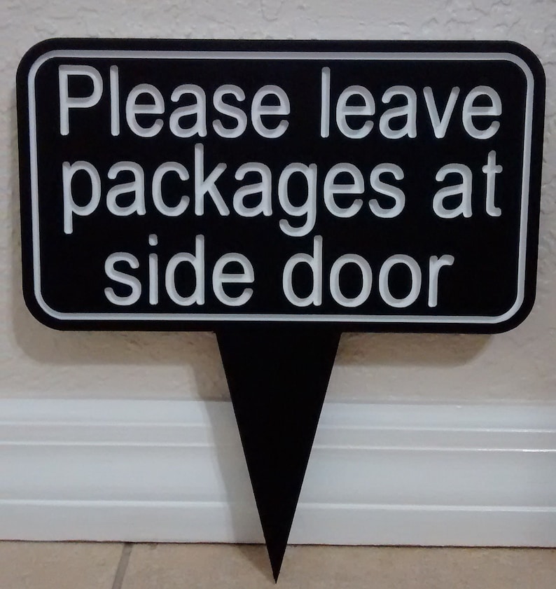Please Leave Packages Here Sign, Delivery Sign, UV Protected Laminated Material, Weatherproof. image 10