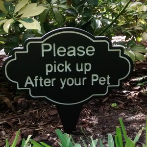 Dog Poop Sign, Dog Sign, Curb Your Dog, Please Clean Up After Your Pet, Clean Up After Your Dog Sign, Dog Lawn Sign, Pick Up Poop, Yard Sign